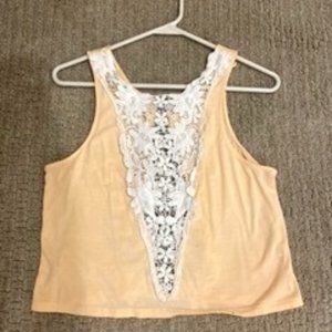 Tobi Crochet Crop Top - Great Condition - Size Small